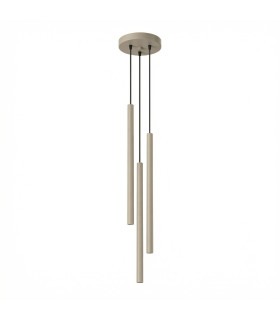 Pastelo Cluster Pendant Ceiling Light Taupe 3x G9-1