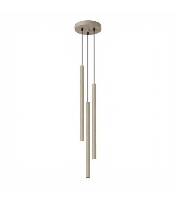 Pastelo Cluster Pendant Ceiling Light Taupe 3x G9-1