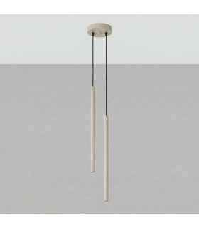 Pastelo Cluster Pendant Ceiling Light Taupe 2x G9-2