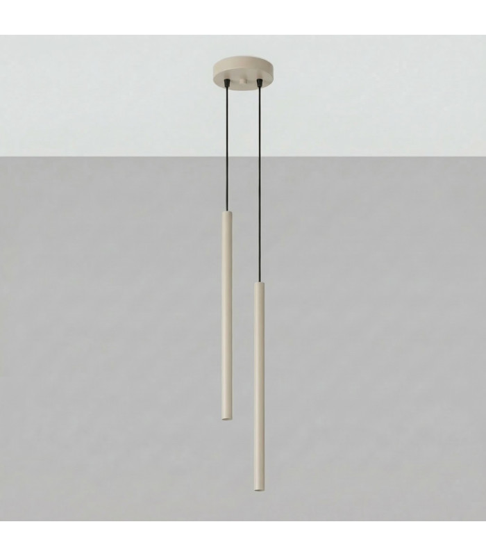 Pastelo Cluster Pendant Ceiling Light Taupe 2x G9-2