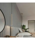 Pastelo Slim Pendant Ceiling Light Taupe 1x G9-8