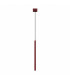 Pastelo Slim Pendant Ceiling Light Burgundy 1x G9-1