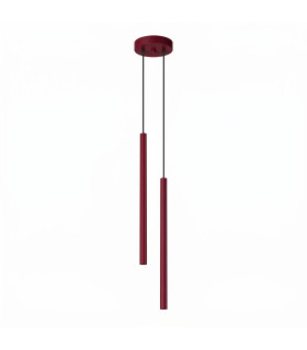 Pastelo Cluster Pendant Ceiling Light Burgundy 2x G9-1