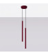 Pastelo Cluster Pendant Ceiling Light Burgundy 2x G9-2