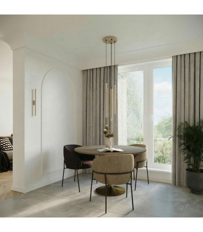 Pastelo Cluster Pendant Ceiling Light Taupe 2x G9-8
