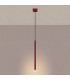 Pastelo Slim Pendant Ceiling Light Burgundy 1x G9-3