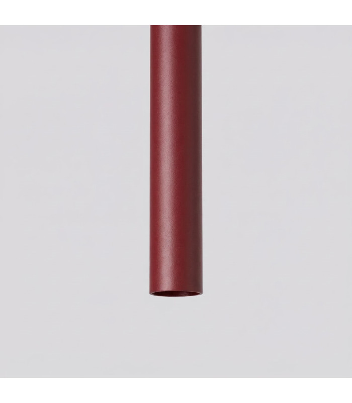 Pastelo Slim Pendant Ceiling Light Burgundy 1x G9-4