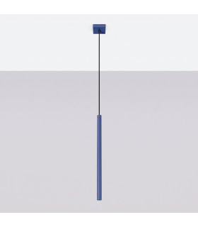 Pastelo Slim Pendant Ceiling Light Ultramarine 1x G9-2
