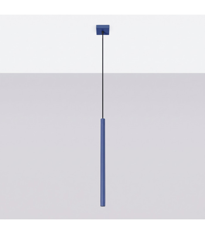 Pastelo Slim Pendant Ceiling Light Ultramarine 1x G9-2