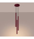 Pastelo Cluster Pendant Ceiling Light Burgundy 3x G9-3