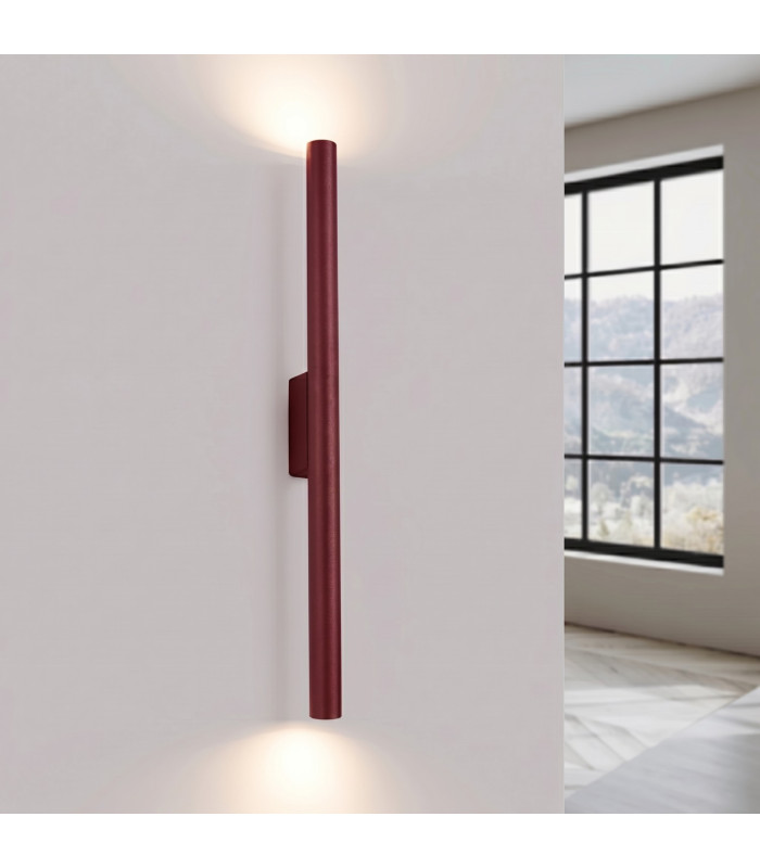 Pastelo Up & Down Wall Lamp Burgundy 2x G9-3