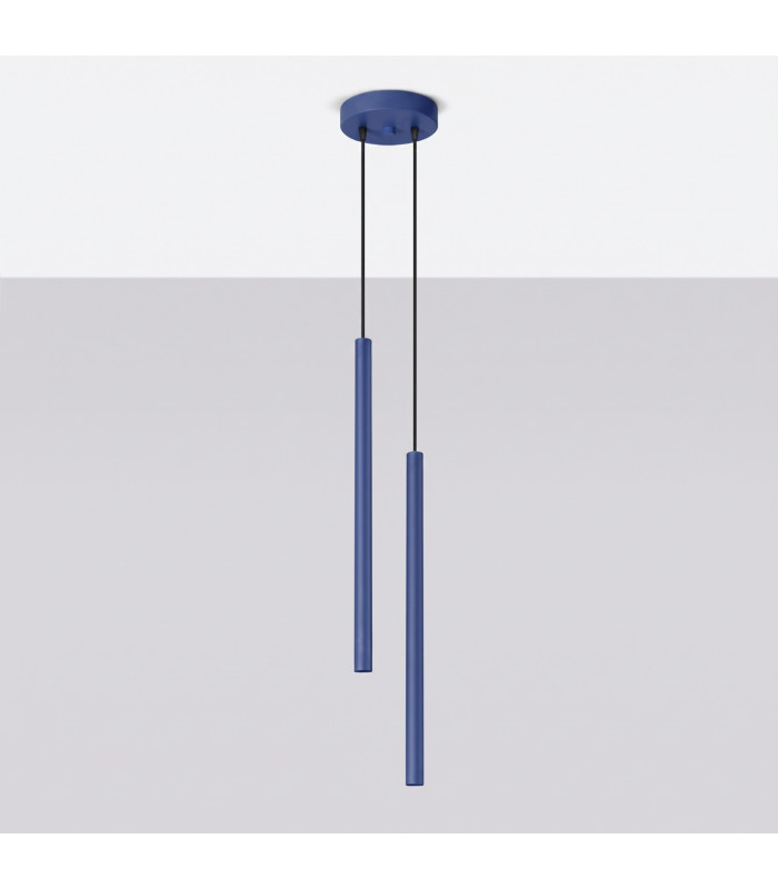 Pastelo Cluster Pendant Ceiling Light Ultramarine 2x G9-2