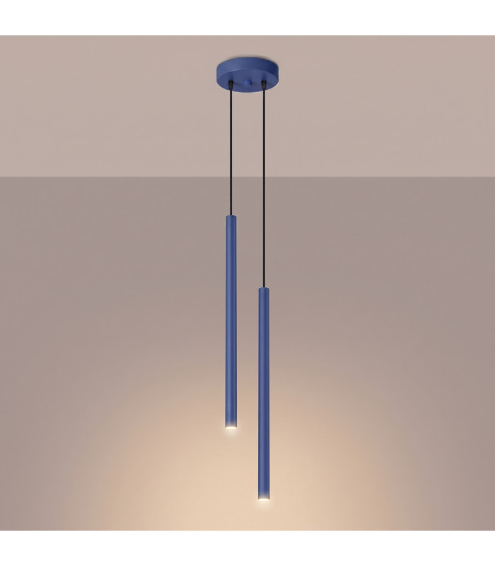 Pastelo Cluster Pendant Ceiling Light Ultramarine 2x G9-3