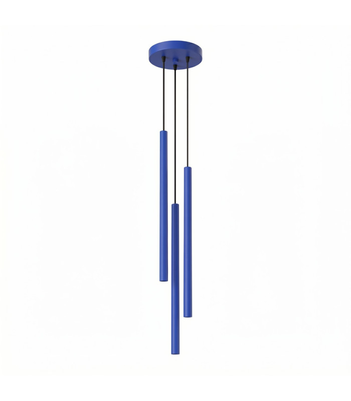 Pastelo Cluster Pendant Ceiling Light Ultramarine 3x G9-1