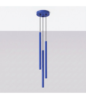 Pastelo Cluster Pendant Ceiling Light Ultramarine 3x G9-2