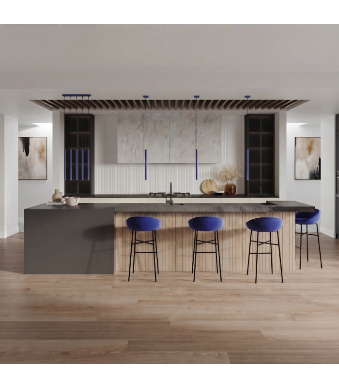 Pastelo Slim Pendant Ceiling Light Ultramarine 1x G9-8