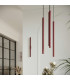 Pastelo Cluster Pendant Ceiling Light Burgundy 3x G9-9