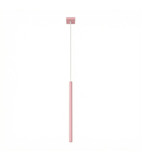 Pastelo Slim Pendant Ceiling Light Pink 1x G9-1