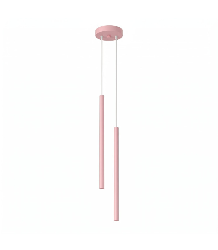 Pastelo Cluster Pendant Ceiling Light Pink 2x G9-1