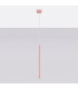 Pastelo Slim Pendant Ceiling Light Pink 1x G9-2