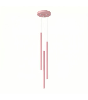 Pastelo Cluster Pendant Ceiling Light Pink 3x G9-1