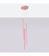 Pastelo Cluster Pendant Ceiling Light Pink 3x G9-2
