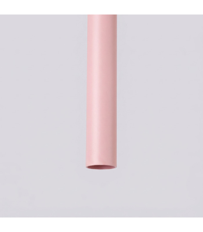 Pastelo Slim Pendant Ceiling Light Pink 1x G9-4