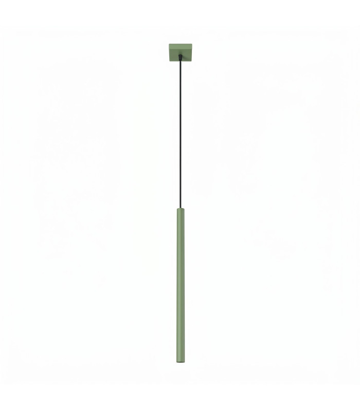 Pastelo Slim Pendant Ceiling Light Sage 1x G9-1