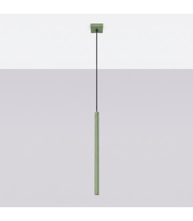Pastelo Slim Pendant Ceiling Light Sage 1x G9-2