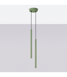 Pastelo Cluster Pendant Ceiling Light Sage 2x G9-2