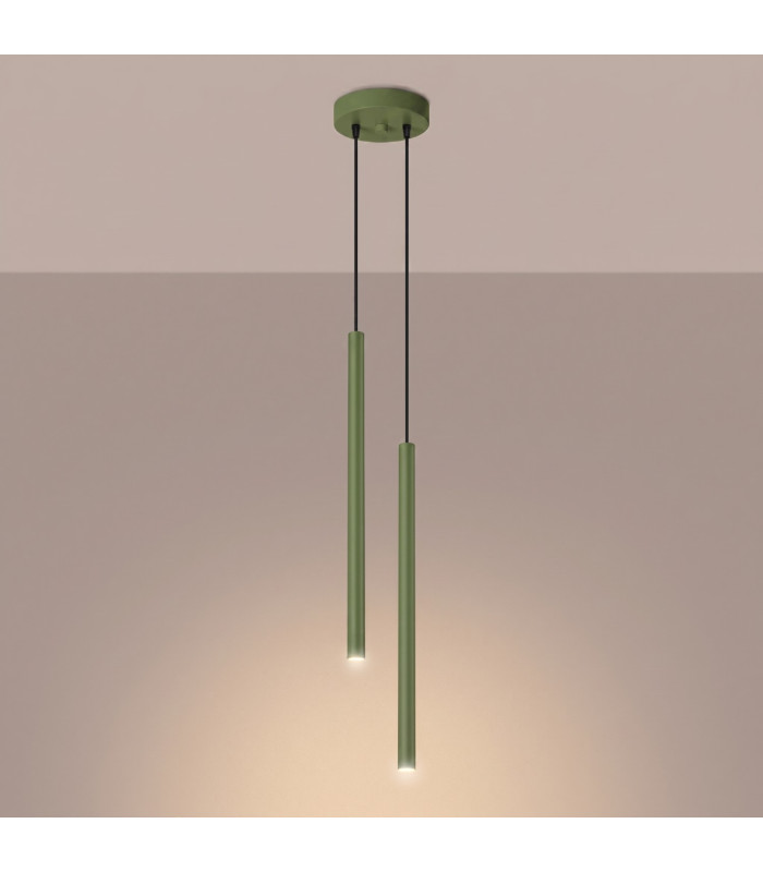 Pastelo Cluster Pendant Ceiling Light Sage 2x G9-3