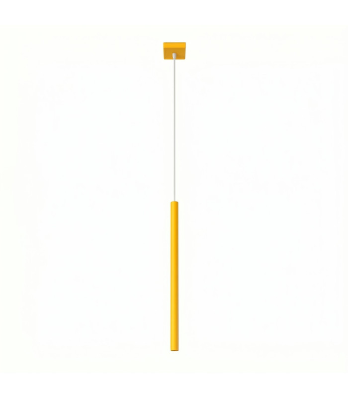 Pastelo Slim Pendant Ceiling Light Yellow 1x G9-1