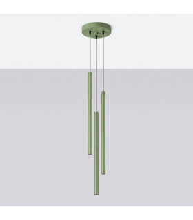 Pastelo Cluster Pendant Ceiling Light Sage 3x G9-2
