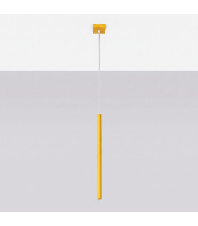 Pastelo Slim Pendant Ceiling Light Yellow 1x G9-2