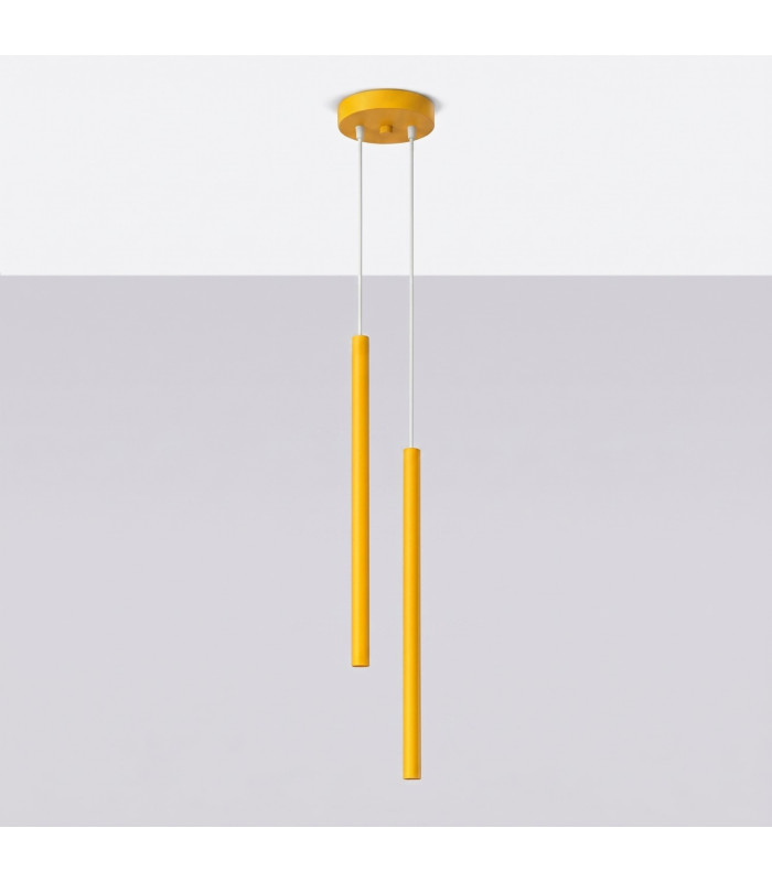 Pastelo Cluster Pendant Ceiling Light Yellow 2x G9-2