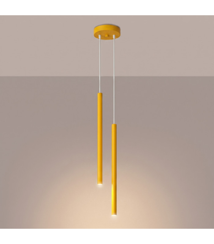 Pastelo Cluster Pendant Ceiling Light Yellow 2x G9-3