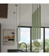 Pastelo Slim Pendant Ceiling Light Sage 1x G9-10