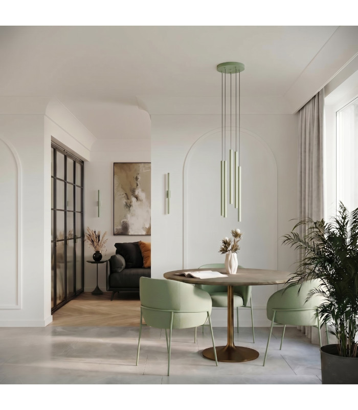 Pastelo Up & Down Wall Lamp Sage 2x G9-7