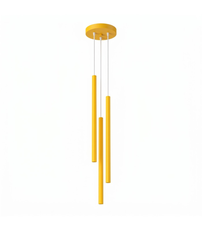 Pastelo Cluster Pendant Ceiling Light Yellow 3x G9-1