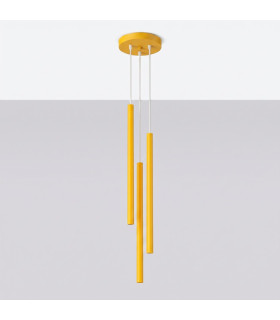 Pastelo Cluster Pendant Ceiling Light Yellow 3x G9-2