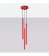 Pastelo Cluster Pendant Ceiling Light Red 3x G9-2