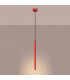 Pastelo Slim Pendant Ceiling Light Red 1x G9-3
