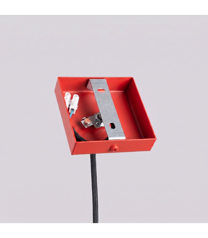 Pastelo Slim Pendant Ceiling Light Red 1x G9-5