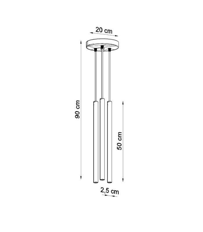 Pastelo Cluster Pendant Ceiling Light Red 3x G9-5