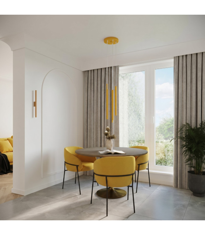 Pastelo Cluster Pendant Ceiling Light Yellow 3x G9-8