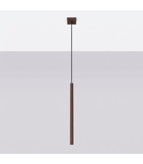 Pastelo Slim Pendant Ceiling Light Brown 1x G9-2