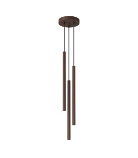 Pastelo Cluster Pendant Ceiling Light Brown 3x G9-1