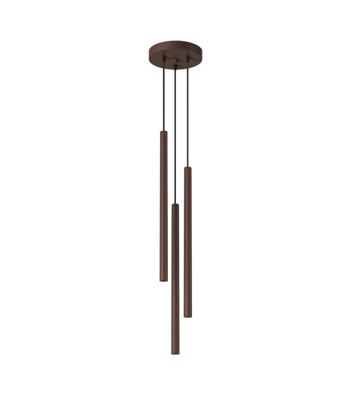 Pastelo Cluster Pendant Ceiling Light Brown 3x G9-1
