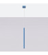 Pastelo Slim Pendant Ceiling Light Blue 1x G9-2