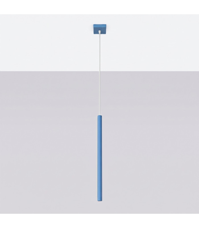 Pastelo Slim Pendant Ceiling Light Blue 1x G9-2